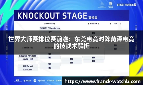 世界大师赛排位赛前瞻：东莞电竞对阵菏泽电竞的技战术解析